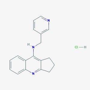 molecular formula C18H18ClN3 B5219890 N-(3-pyridinylmethyl)-2,3-dihydro-1H-cyclopenta[b]quinolin-9-amine hydrochloride 