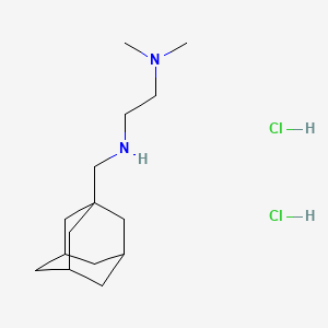 molecular formula C15H30Cl2N2 B5219903 N'-(1-adamantylmethyl)-N,N-dimethyl-1,2-ethanediamine dihydrochloride 
