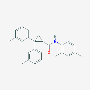N-(2,4-dimethylphenyl)-2,2-bis(3-methylphenyl)cyclopropanecarboxamide