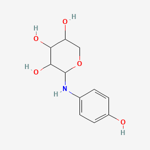 molecular formula C11H15NO5 B5220034 N-(4-hydroxyphenyl)-alpha-D-xylopyranosylamine 