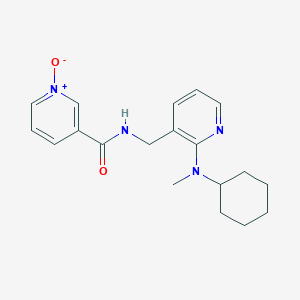 molecular formula C19H24N4O2 B5220047 N-({2-[cyclohexyl(methyl)amino]-3-pyridinyl}methyl)nicotinamide 1-oxide 