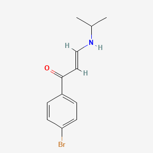 molecular formula C12H14BrNO B5220098 1-(4-bromophenyl)-3-(isopropylamino)-2-propen-1-one 
