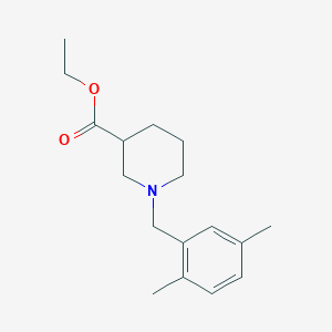 molecular formula C17H25NO2 B5220115 ethyl 1-(2,5-dimethylbenzyl)-3-piperidinecarboxylate 