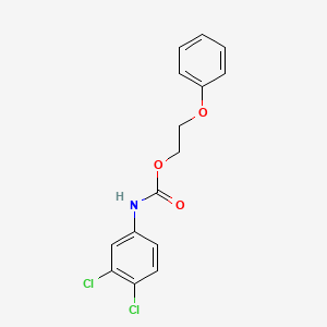 molecular formula C15H13Cl2NO3 B5220142 2-phenoxyethyl (3,4-dichlorophenyl)carbamate 