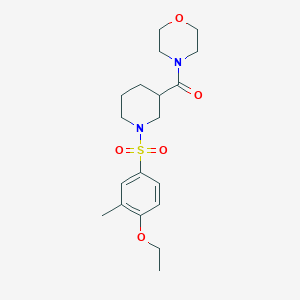 molecular formula C19H28N2O5S B5220285 4-({1-[(4-ethoxy-3-methylphenyl)sulfonyl]-3-piperidinyl}carbonyl)morpholine 