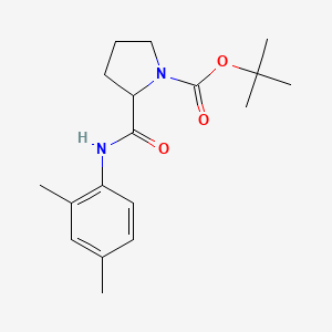 molecular formula C18H26N2O3 B5220403 tert-butyl 2-{[(2,4-dimethylphenyl)amino]carbonyl}-1-pyrrolidinecarboxylate 