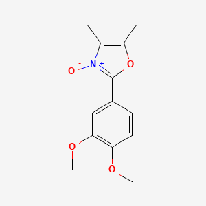 molecular formula C13H15NO4 B5220433 2-(3,4-dimethoxyphenyl)-4,5-dimethyl-1,3-oxazole 3-oxide 