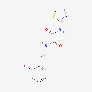 N-[2-(2-fluorophenyl)ethyl]-N'-1,3-thiazol-2-ylethanediamide