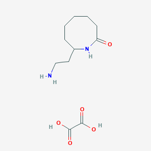 molecular formula C11H20N2O5 B5220437 8-(2-aminoethyl)-2-azocanone oxalate 