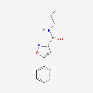 molecular formula C13H14N2O2 B5220471 5-phenyl-N-propyl-3-isoxazolecarboxamide 