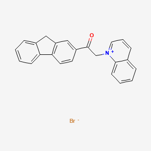 molecular formula C24H18BrNO B5220495 1-[2-(9H-fluoren-2-yl)-2-oxoethyl]quinolinium bromide 