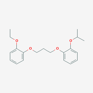 molecular formula C20H26O4 B5220521 1-ethoxy-2-[3-(2-isopropoxyphenoxy)propoxy]benzene 