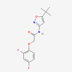 molecular formula C15H16F2N2O3 B5220530 N-(5-tert-butyl-3-isoxazolyl)-2-(2,4-difluorophenoxy)acetamide 