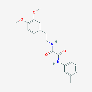 molecular formula C19H22N2O4 B5220543 N-[2-(3,4-dimethoxyphenyl)ethyl]-N'-(3-methylphenyl)ethanediamide 