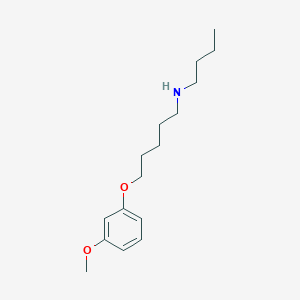 molecular formula C16H27NO2 B5220550 N-butyl-5-(3-methoxyphenoxy)-1-pentanamine 