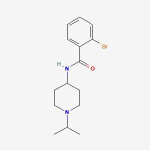 molecular formula C15H21BrN2O B5220551 2-bromo-N-(1-isopropyl-4-piperidinyl)benzamide 