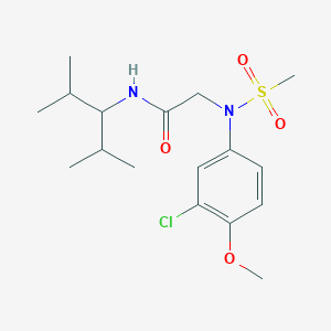N~2~-(3-chloro-4-methoxyphenyl)-N~1~-(1-isopropyl-2-methylpropyl)-N~2~-(methylsulfonyl)glycinamide