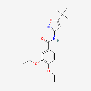 molecular formula C18H24N2O4 B5220590 N-(5-tert-butyl-3-isoxazolyl)-3,4-diethoxybenzamide 