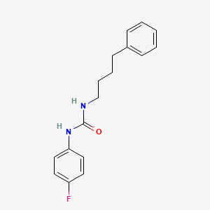 molecular formula C17H19FN2O B5220627 N-(4-fluorophenyl)-N'-(4-phenylbutyl)urea 