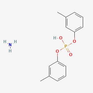 molecular formula C14H18NO4P B5220632 bis(3-methylphenyl) hydrogen phosphate ammoniate 