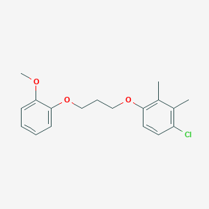 molecular formula C18H21ClO3 B5220661 1-chloro-4-[3-(2-methoxyphenoxy)propoxy]-2,3-dimethylbenzene 