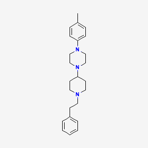 1-(4-methylphenyl)-4-[1-(2-phenylethyl)-4-piperidinyl]piperazine