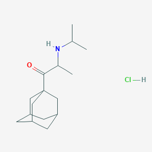 molecular formula C16H28ClNO B5220689 1-(1-adamantyl)-2-(isopropylamino)-1-propanone hydrochloride 