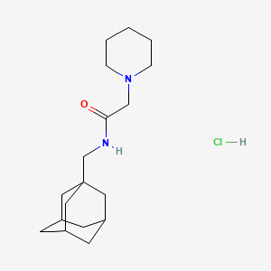 molecular formula C18H31ClN2O B5220724 N-(1-adamantylmethyl)-2-(1-piperidinyl)acetamide hydrochloride 