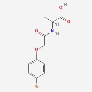 molecular formula C11H12BrNO4 B5220763 N-[(4-bromophenoxy)acetyl]alanine 