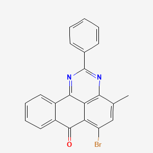 molecular formula C22H13BrN2O B5220778 6-bromo-4-methyl-2-phenyl-7H-benzo[e]perimidin-7-one 