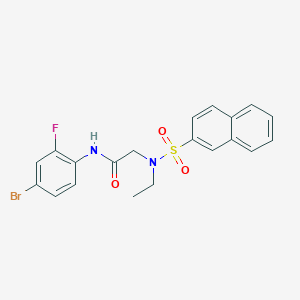 N~1~-(4-bromo-2-fluorophenyl)-N~2~-ethyl-N~2~-(2-naphthylsulfonyl)glycinamide