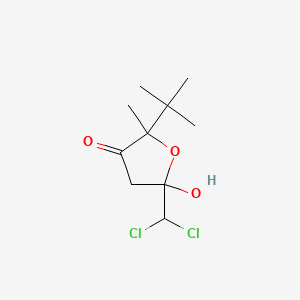 2-tert-butyl-5-(dichloromethyl)-5-hydroxy-2-methyldihydro-3(2H)-furanone