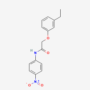 molecular formula C16H16N2O4 B5220845 2-(3-ethylphenoxy)-N-(4-nitrophenyl)acetamide 