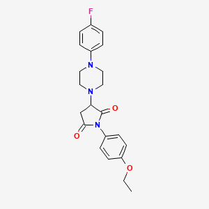 1-(4-ethoxyphenyl)-3-[4-(4-fluorophenyl)-1-piperazinyl]-2,5-pyrrolidinedione