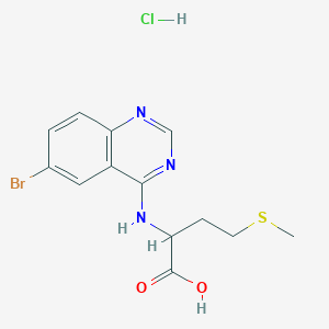 molecular formula C13H15BrClN3O2S B5220887 N-(6-bromo-4-quinazolinyl)methionine hydrochloride 