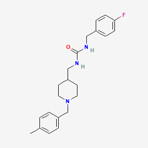 N-(4-fluorobenzyl)-N'-{[1-(4-methylbenzyl)-4-piperidinyl]methyl}urea