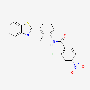 N-[3-(1,3-benzothiazol-2-yl)-2-methylphenyl]-2-chloro-4-nitrobenzamide