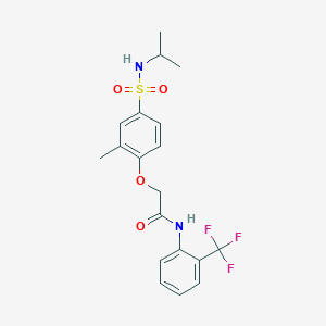 2-{4-[(isopropylamino)sulfonyl]-2-methylphenoxy}-N-[2-(trifluoromethyl)phenyl]acetamide