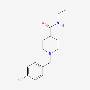 molecular formula C15H21ClN2O B5220981 1-(4-chlorobenzyl)-N-ethyl-4-piperidinecarboxamide 