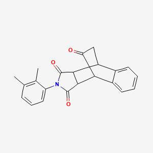 molecular formula C22H19NO3 B5220992 11-(2,3-dimethylphenyl)-11-azatetracyclo[6.5.2.0~2,7~.0~9,13~]pentadeca-2,4,6-triene-10,12,14-trione 