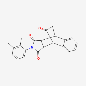 11-(2,3-dimethylphenyl)-11-azatetracyclo[6.5.2.0~2,7~.0~9,13~]pentadeca-2,4,6-triene-10,12,14-trione