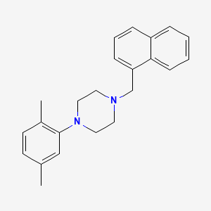 1-(2,5-dimethylphenyl)-4-(1-naphthylmethyl)piperazine