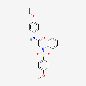 N~1~-(4-ethoxyphenyl)-N~2~-[(4-methoxyphenyl)sulfonyl]-N~2~-phenylglycinamide