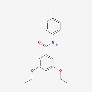 molecular formula C18H21NO3 B5221018 3,5-diethoxy-N-(4-methylphenyl)benzamide 