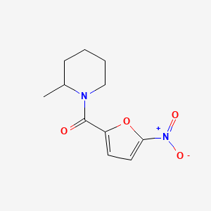 molecular formula C11H14N2O4 B5221031 2-methyl-1-(5-nitro-2-furoyl)piperidine 