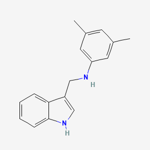 molecular formula C17H18N2 B5221039 (3,5-dimethylphenyl)(1H-indol-3-ylmethyl)amine 