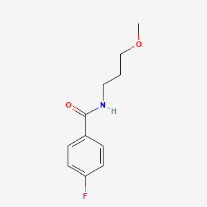 molecular formula C11H14FNO2 B5221041 4-fluoro-N-(3-methoxypropyl)benzamide 