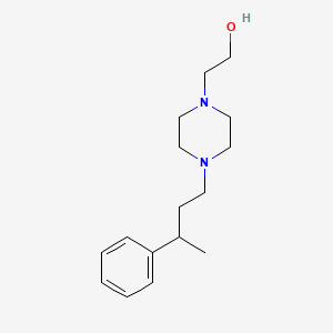 molecular formula C16H26N2O B5221056 2-[4-(3-phenylbutyl)-1-piperazinyl]ethanol 