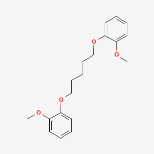 molecular formula C19H24O4 B5221066 1,1'-[1,5-pentanediylbis(oxy)]bis(2-methoxybenzene) 