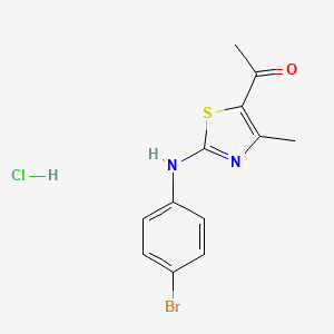 1-{2-[(4-bromophenyl)amino]-4-methyl-1,3-thiazol-5-yl}ethanone hydrochloride